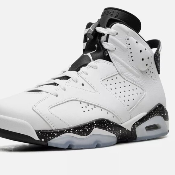 NEW Nike Air Jordan 6 Retro Reverse Oreo White Black Men’s Sz 12 - Picture 2 of 5